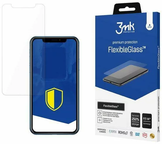 Ochranné sklo 3MK FlexibleGlass iPhone Xr Hybrid Glass