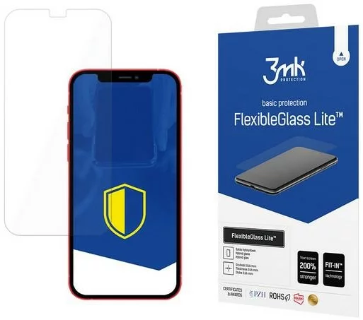 Levně Ochranné sklo 3MK FlexibleGlass Lite iPhone 12 Mini 5,4" Lite Hybrid Glass Lite