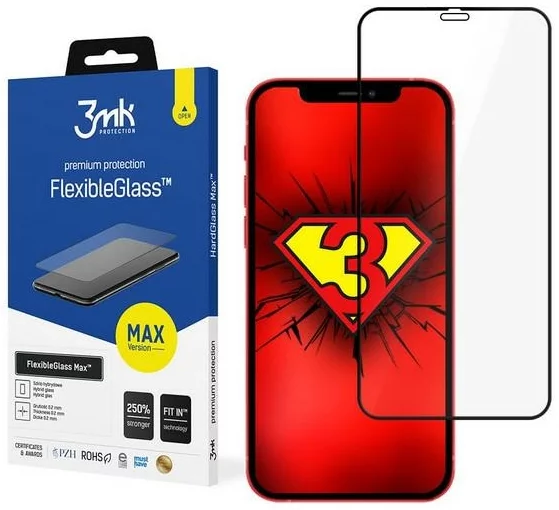 Ochranné sklo 3MK Apple iPhone 12 Max/12 Pro Bl - 3mk FlexibleGlass Max