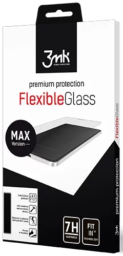 Levně Ochranné sklo 3MK Apple iPhone X Black - 3mk FlexibleGlass Max