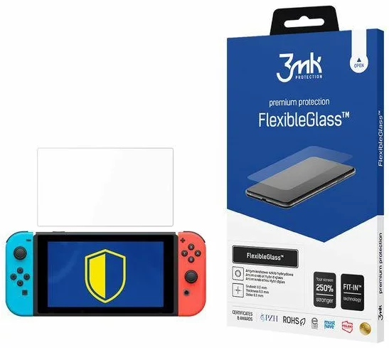 Ochranné sklo 3MK FlexibleGlass Nintendo Switch Hybrid Glass (5903108002851)
