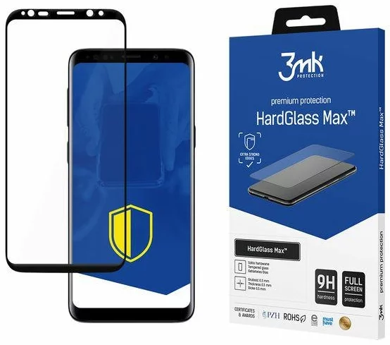 Ochranné sklo 3MK Samsung Galaxy S9 Black - 3mk HardGlass Max