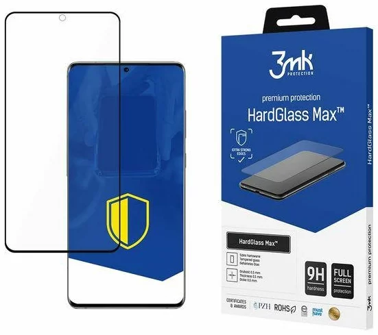 Ochranné sklo 3MK HardGlass Max Samsung G980 S20 black, FullScreen Glass 