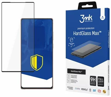3MK HardGlass Max Samsung N980 Note 20 black, FullScreen Glass FingerPrint 