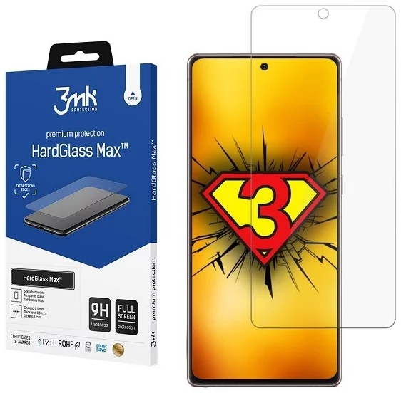 E-shop Ochranné sklo 3MK HardGlass Max Samsung N986 Note 20 Ultra black, FullScreen Glass FingerPrint