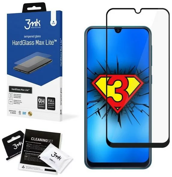 Ochranné sklo 3MK Samsung Galaxy M21 Black - 3mk HardGlass Max Lite