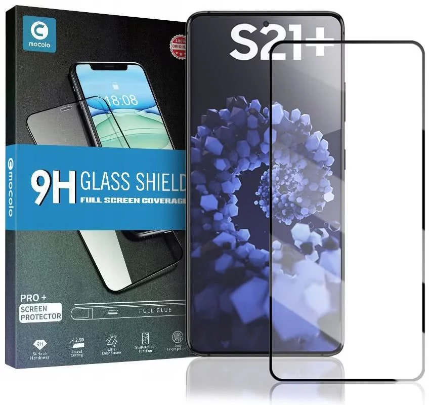 E-shop Ochranné sklo MOCOLO TG+ GLASS GALAXY S21+ PLUS BLACK (6216990209338)