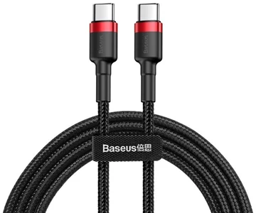 Baseus Cafule USB-C PD 2.0 QC 3.0 60W Kabel 1m (schwarz und rot) (6953156285217)  