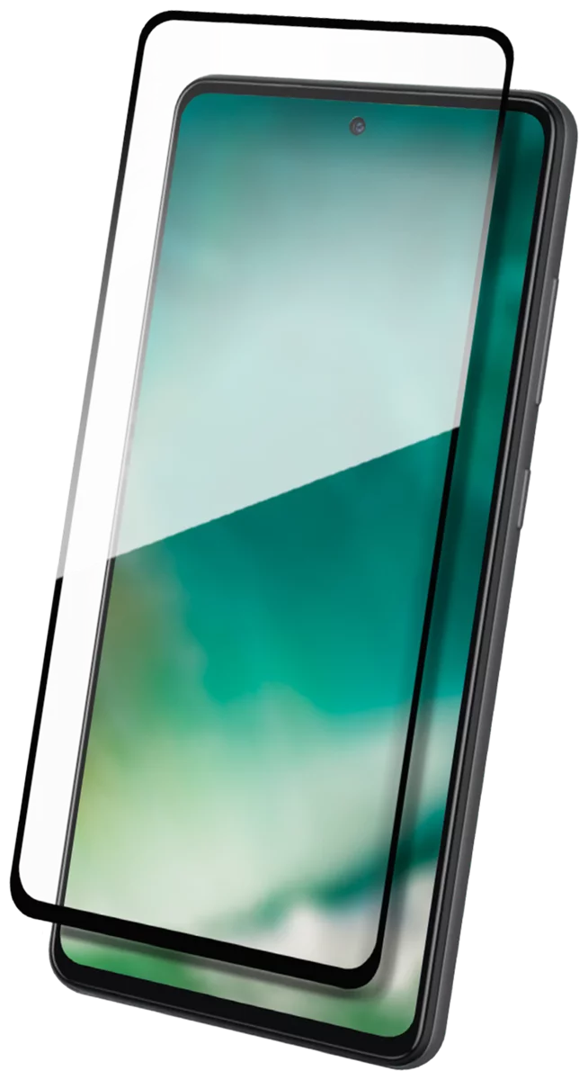 Ochranné sklo XQISIT Tough Glass E2E for Galaxy A52 5G black (45159)