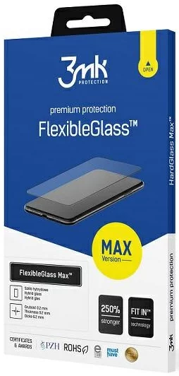 Ochranné sklo 3MK FlexibleGlass Max Samsung G991 S21 black (5903108353434)