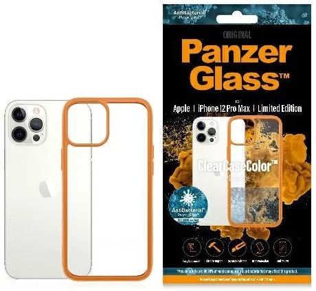 Levně Kryt PanzerGlass ClearCase iPhone 12 Pro Max Orange AB (0284)