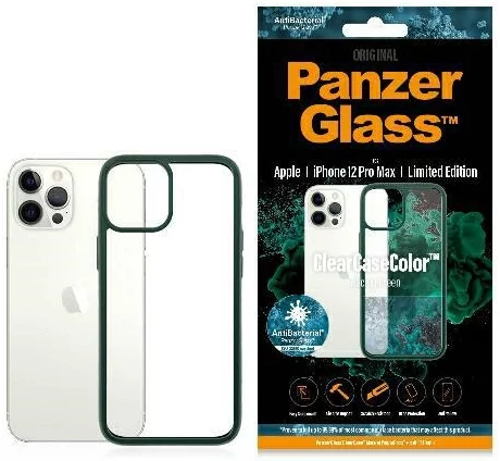 Levně Kryt PanzerGlass ClearCase iPhone 12 Pro Max Racing Green AB (0269)