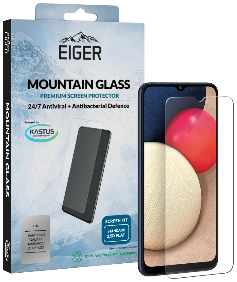 Ochranné sklo Eiger GLASS Screen Protector for Samsung Galaxy A02/A02s (EGSP00743)