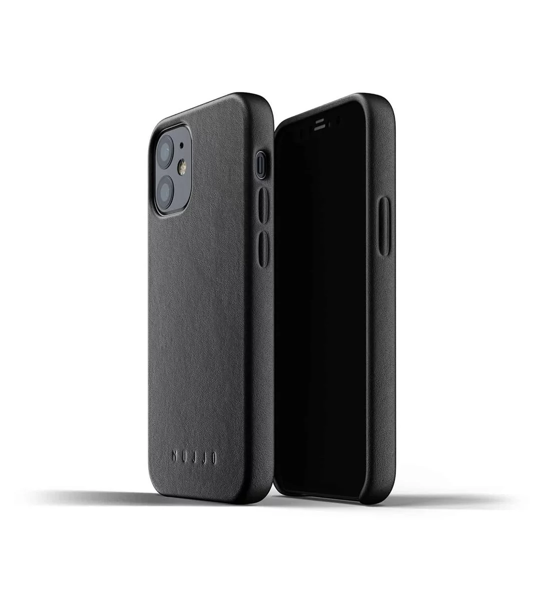 E-shop Kryt MUJJO Full Leather Case for iPhone 12 mini - Black (MUJJO-CL-013-BK)