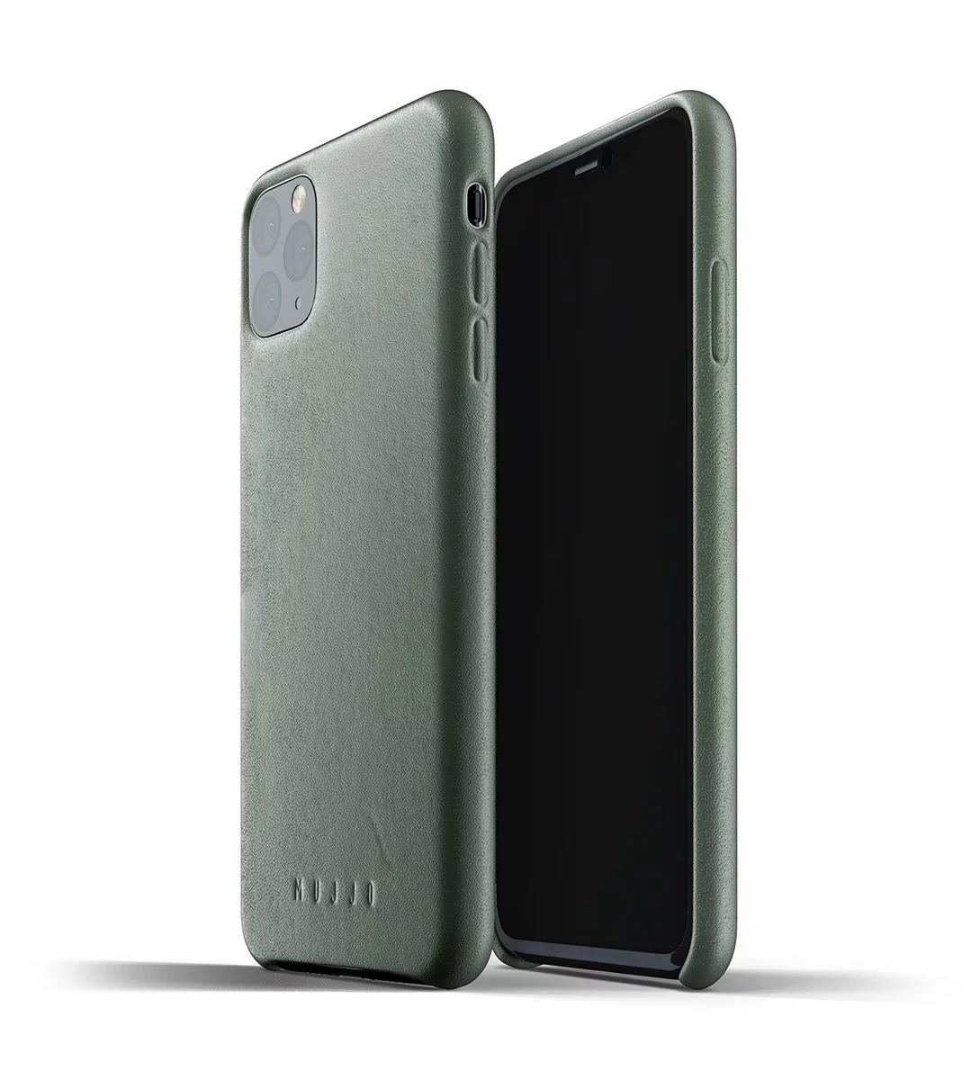 Levně Kryt MUJJO Full Leather Case for iPhone 11 Pro Max - Slate Green (MUJJO-CL-003-SG)