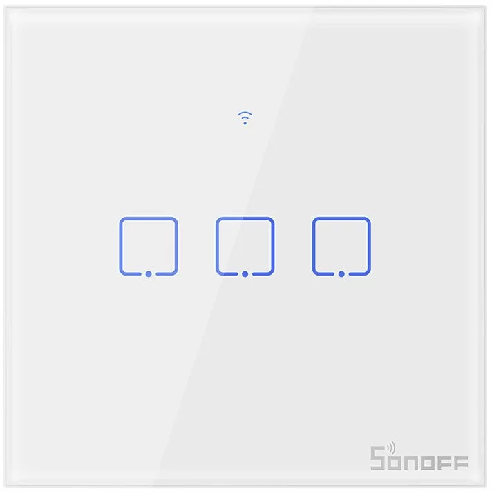 E-shop Vypínač Smart Switch WiFi Sonoff T0 EU TX (3-channels)
