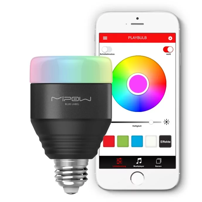 MiPow Playbulb™ Smart LED Bluetooth bulb, Black
