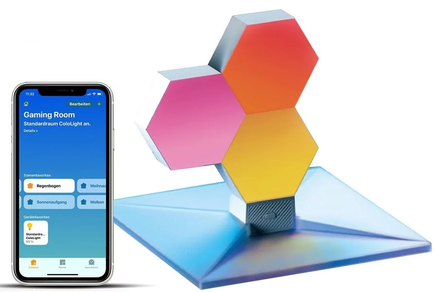 Svietidlo Cololight PLUS – smart Wi-Fi light, base with 3 blocks, HomeKit version