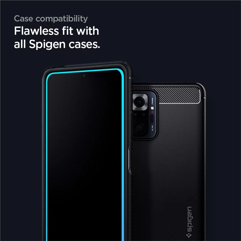 Tempered Glass Spigen Glass FC, black Xiaomi Redmi Note 10 Pro