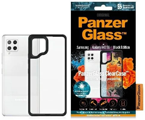 Levně Kryt PanzerGlass ClearCase Samsung A42 5G black (0294)