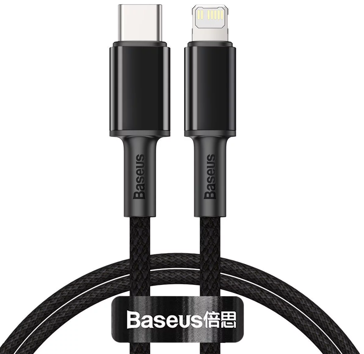 Kábel Baseus High Density Braided Cable Type-C to Lightning, PD,  20W, 1m (Black)