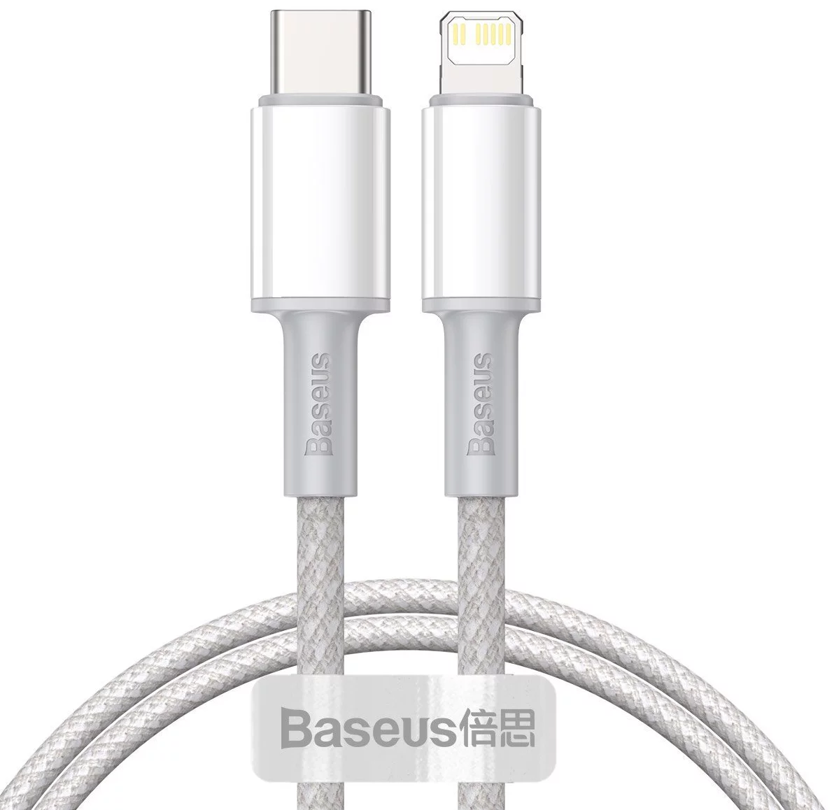 Kábel Baseus High Density Braided Cable Type-C to Lightning, PD,  20W, 1m (white)