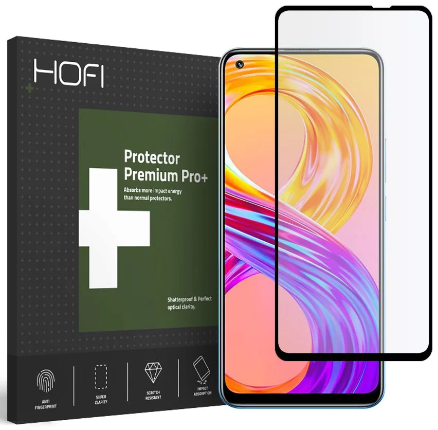 Ochranné sklo HOFI GLASS PRO+ REALME 8/8 PRO BLACK (6216990211225)