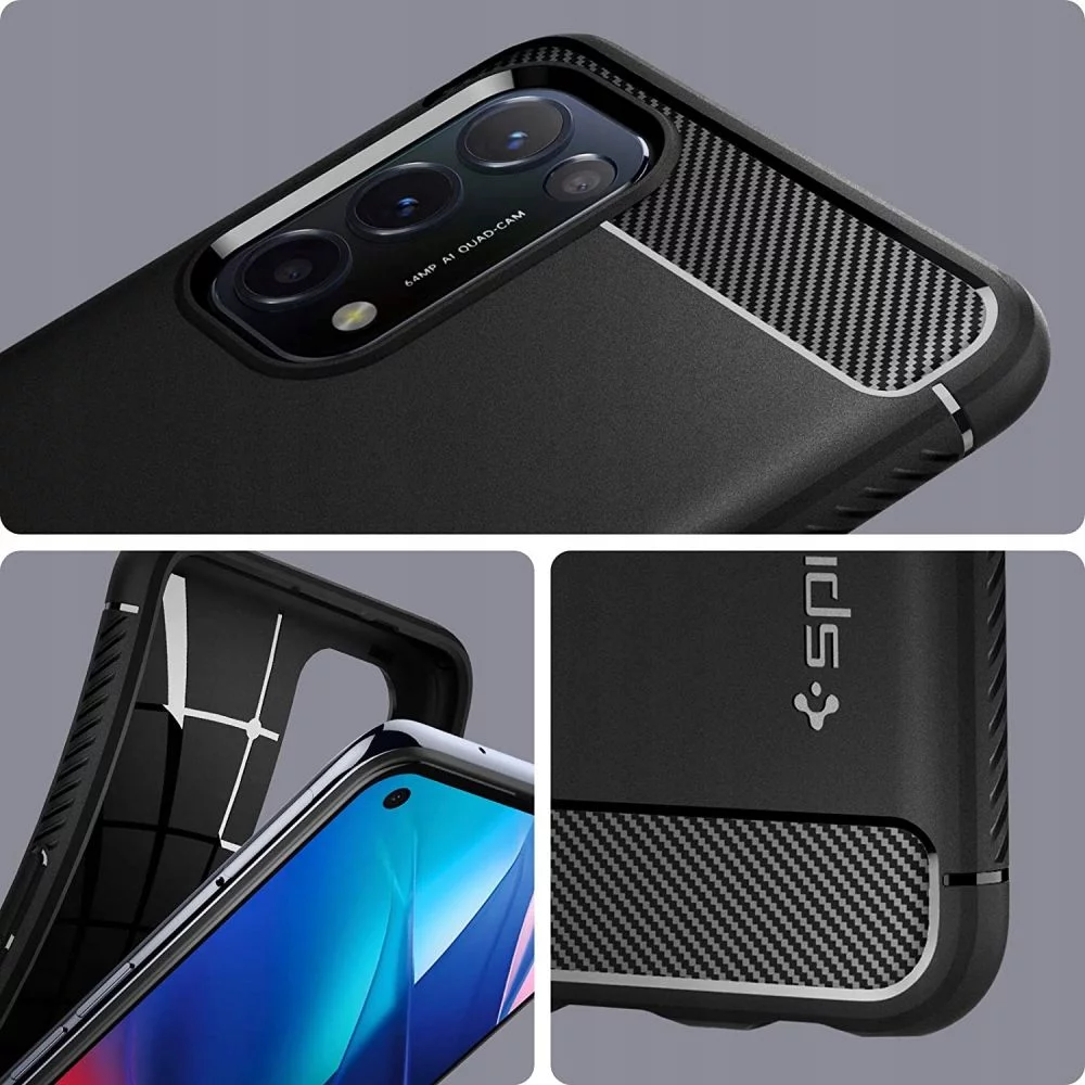 Case SPIGEN RUGGED ARMOR OPPO RENO 5G/FIND X3 LITE MATTE BLACK