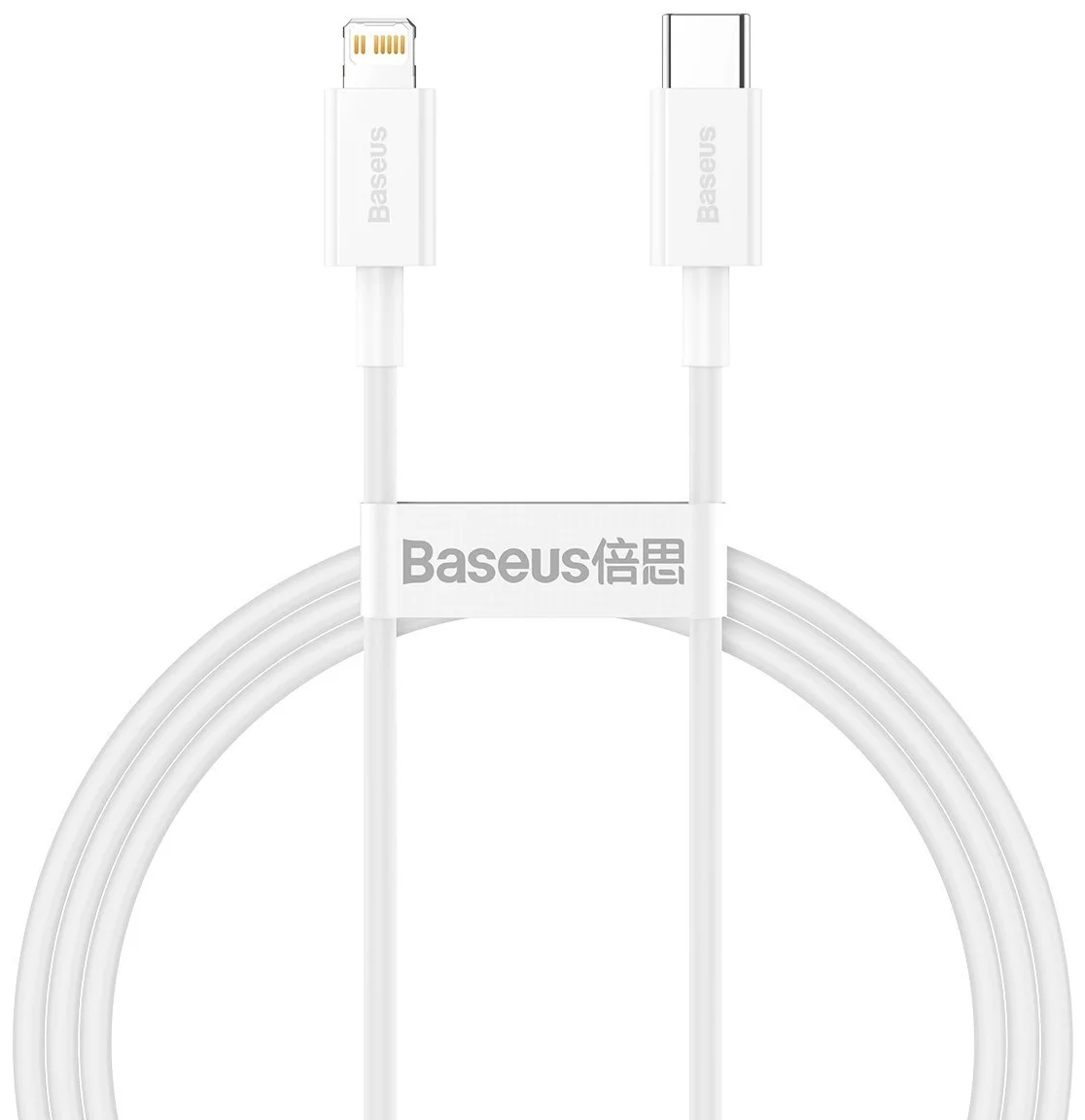 Kábel Baseus Superior Series Cable USB-C to Lightning, 20W, PD, 1m (white) (6953156205314)