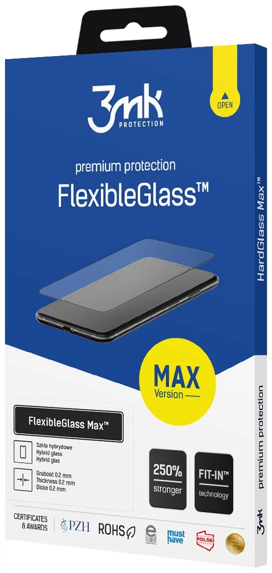 Ochranné sklo 3MK FlexibleGlass Max Samsung A52/A52 5G black 