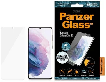 PanzerGlass E2E Microfracturi Samsung S21+G996 Cauza Friendly Finger Print Antibacterian negru (PRO7270)