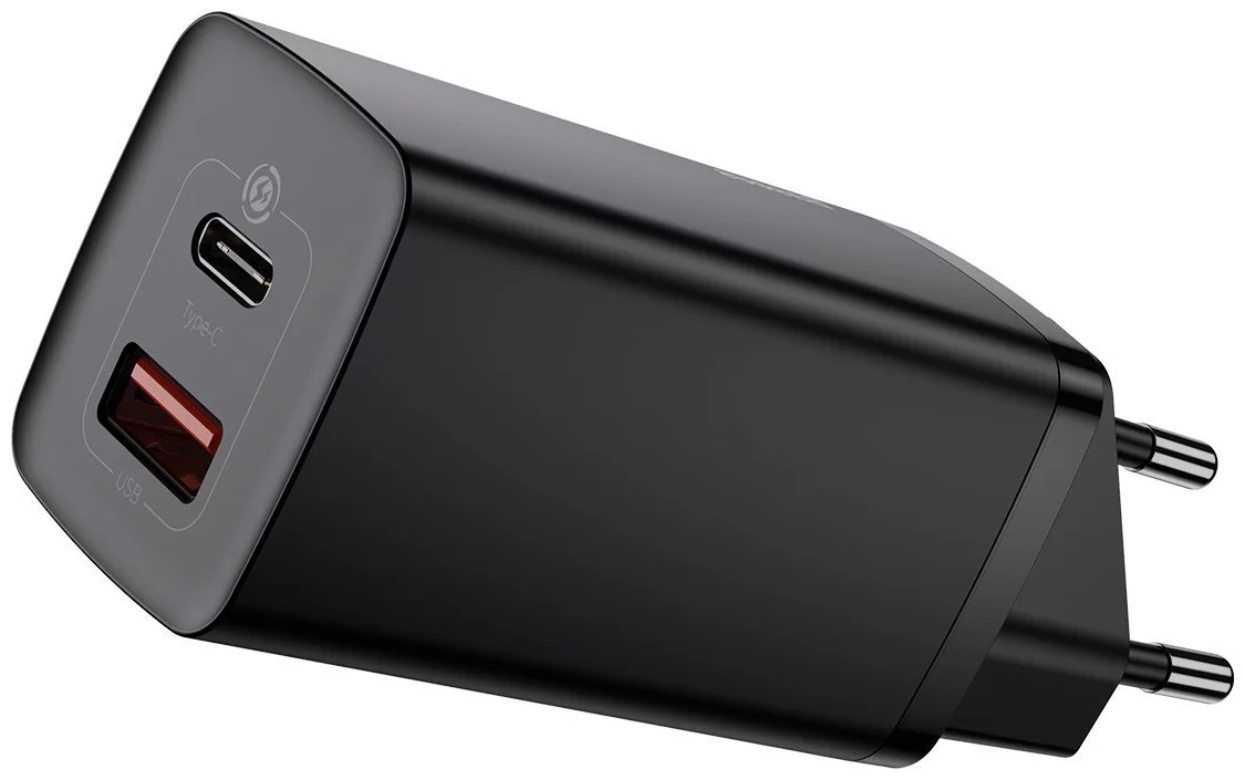 Nabíjačka Baseus GaN2 Lite Quick Travel Charger USB+C 65W EU (black)