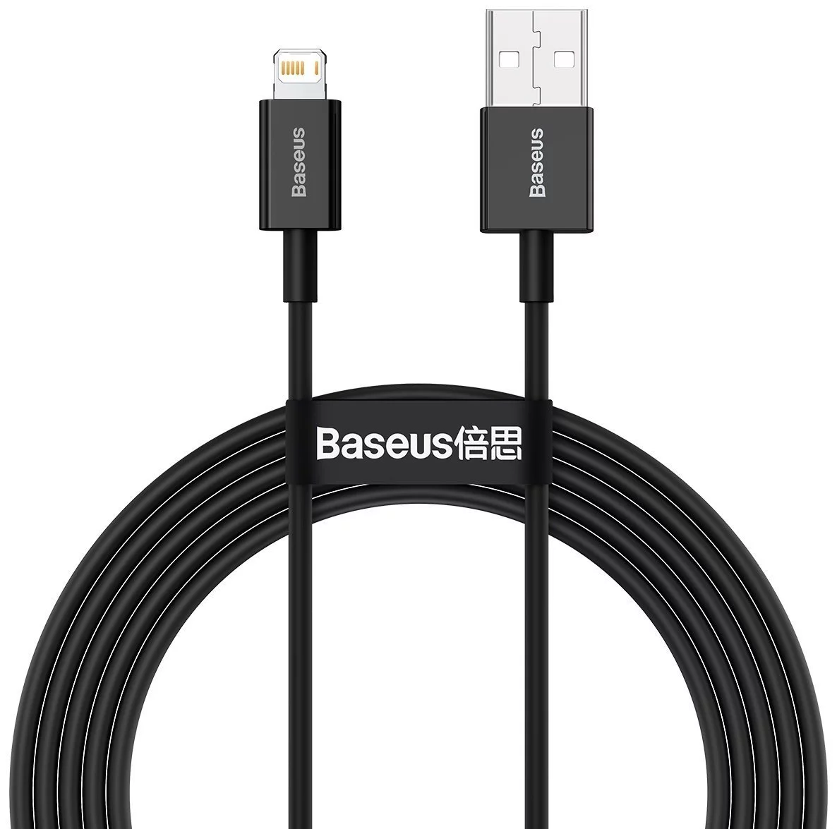 Levně Kabel Baseus Superior Series Cable USB to iP 2.4A 2m (black)