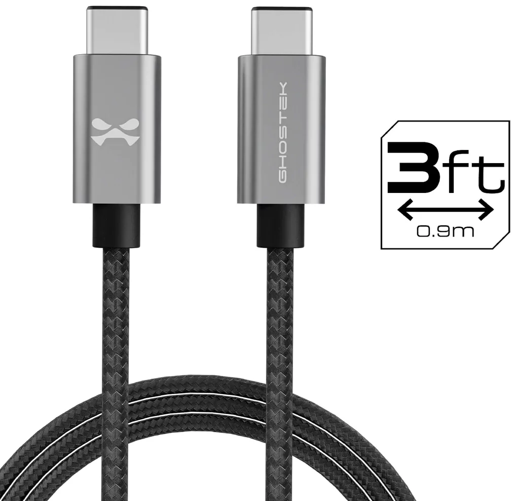 Kábel Ghostek USB-C to USB-C - Durable Graded Charging Cables - 0,9 m