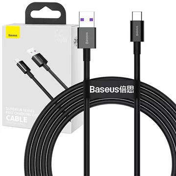 Baseus Superior Series Kabel USB auf USB-C, 66W, 2m (schwarz)  