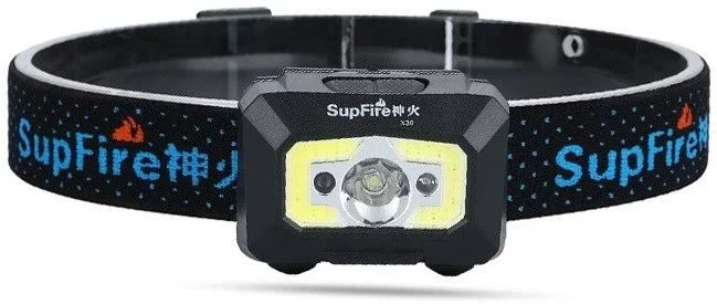 Levně Svetlo Supfire X30 flashlight with non-contact switch, USB, 500lm, 130m (6956362903227)