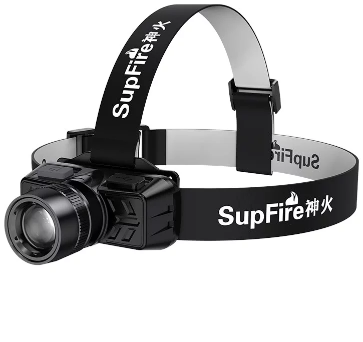 Levně Svetlo Supfire HL50 head flashlight, USB, 300lm, 200m, Zoom (6956362931503)