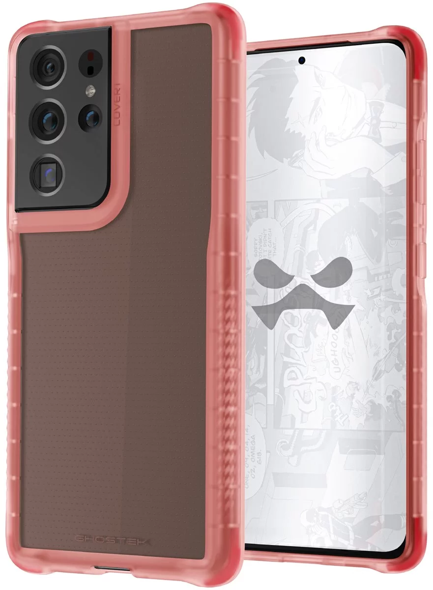 E-shop Kryt Ghostek Covert5 Pink Ultra-Thin Clear Case for Samsung Galaxy S21 Ultra (GHOCAS2677)