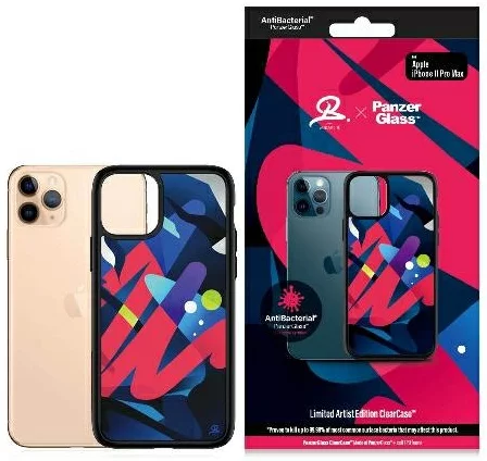 Levně Kryt PanzerGlass ClearCase iPhone 11 Pro Max Mikael B Limited Artist Edition Antibacterial (0305)