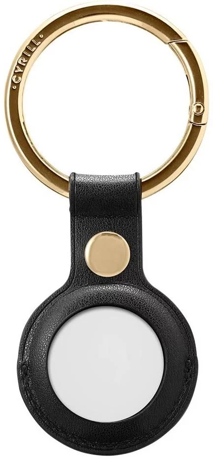 Cover SPIGEN CYRILL BASIC LEATHER APPLE AIRTAG BLACK (AMP01836)