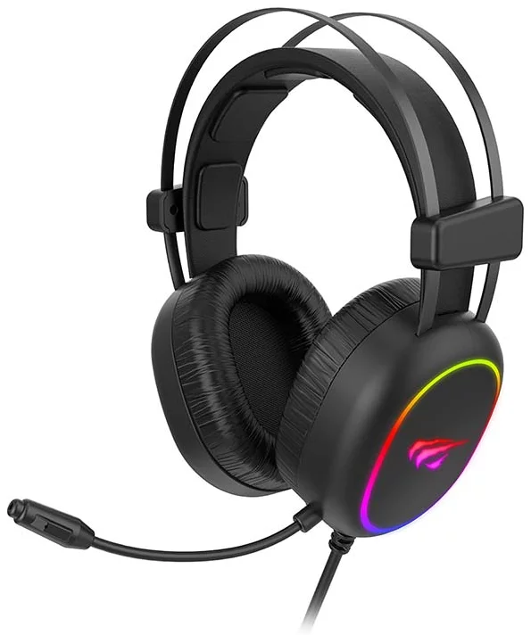 Levně Sluchátka Gaming Headphones Havit GAMENOTE H2016D RGB USB+3.5mm