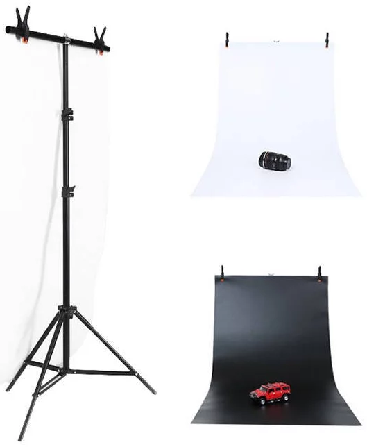 Fotografická podložka Puluz Photo studio background support 70x200cm + Backdrops 2 pcs DCA0976