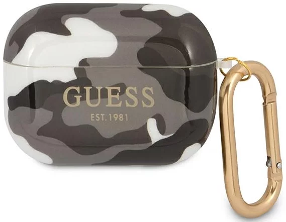Levně Guess GUAPUCAMG AirPods Pro cover black Camo Collection (GUAPUCAMG)