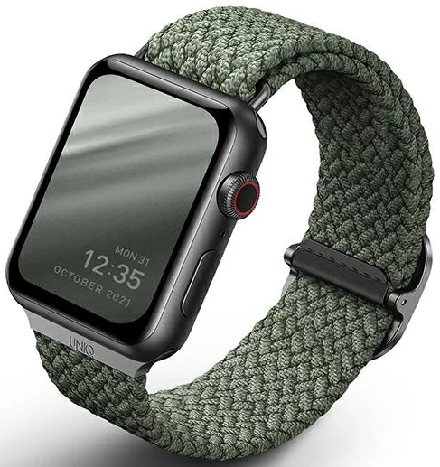 Remienok UNIQ Aspen Apple Watch 44/42mm Braided cypress green (8886463676400)