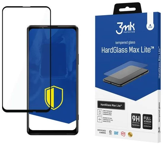 Ochranné sklo 3MK HG Max Lite Sony Xperia 1 III 5G black (5903108401531)