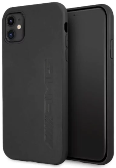 E-shop Kryt AMG AMHCN61DOLBK iPhone 11 6,1" black hardcase Leather Hot Stamped (AMHCN61DOLBK)