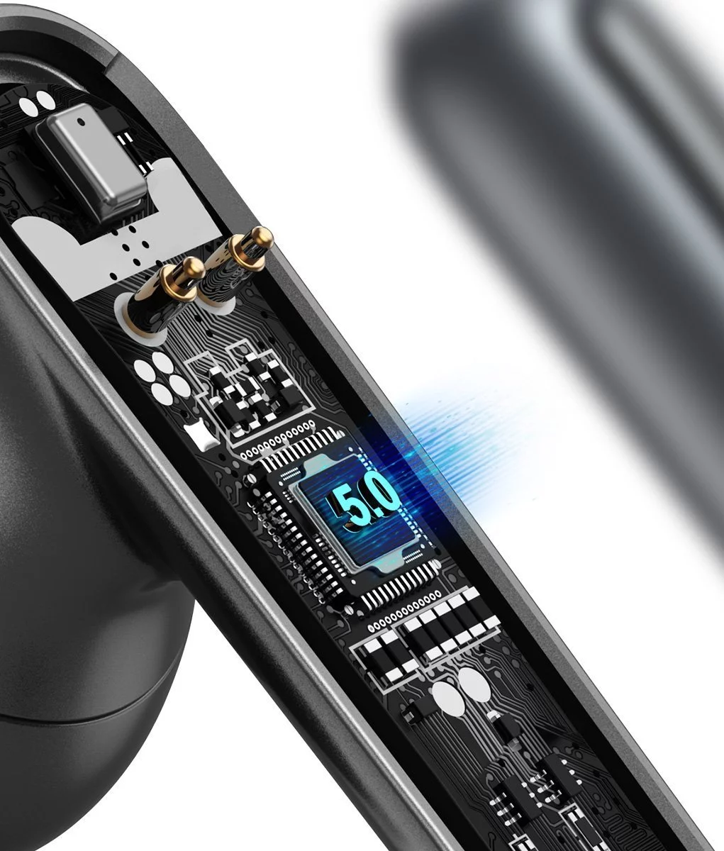 Headphones Baseus SIMU ANC True Wireless Earphones TWS S2 (grey