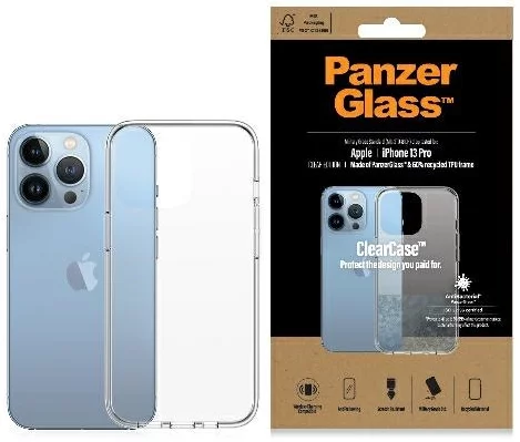 E-shop Kryt PanzerGlass ClearCase iPhone 13 Pro 6,1" Antibacterial Military grade clear 0322 (0322)