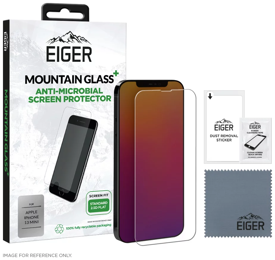 Ochranné sklo Eiger Mountain+ Glass Screen Protector for Apple iPhone 13 Mini (EGMSP00203)