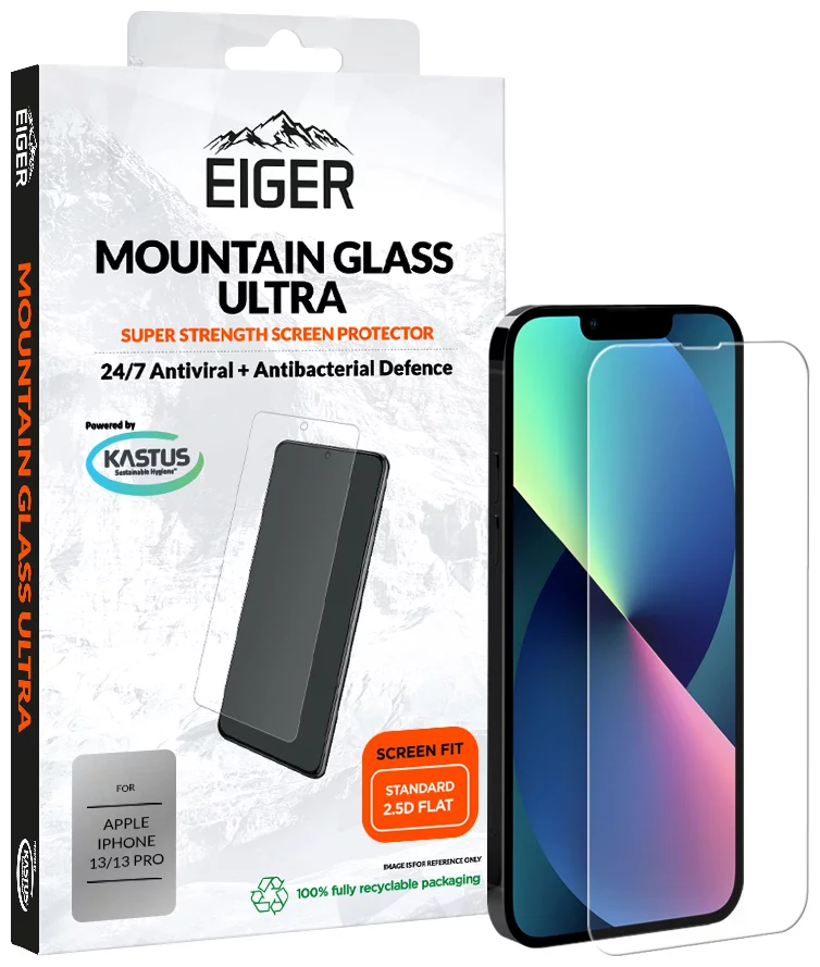 Ochranné sklo Eiger Mountain Ultra Glass Screen Protector for Apple iPhone 13/Apple iPhone 13 Pro (EGMSP00201)